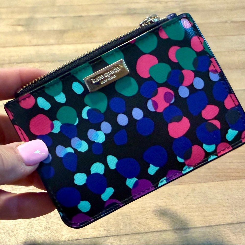 Kate Spade New York Laurel Way Bitsy Dotty Card Coin Case Wallet - Picture 7 of 13